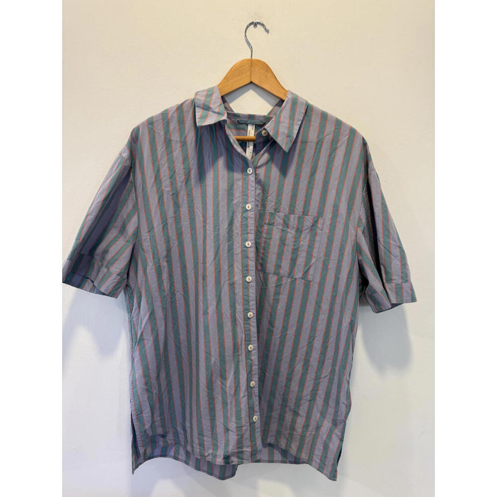 Anthropologie Striped Button-Up Shirt - Size S